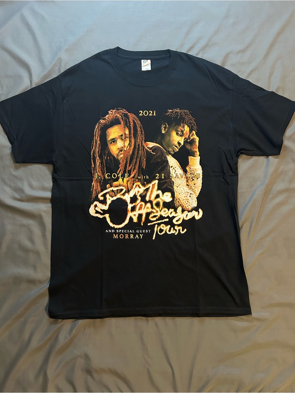 J Cole 'The Off-Season Tour' Ft 21 Savage T-Shirt